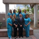 Group photo of Dr. Sidal and his team